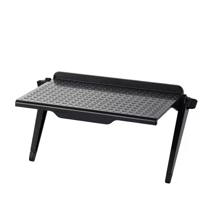 Compact Adjustable Monitor Stand Riser – Small Space Desk Organizer