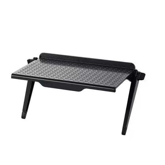 Compact Adjustable Monitor Stand Riser – Small Space Desk Organizer