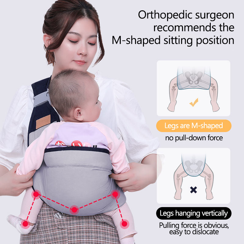 Baby Sling Wrap Carrier – Soft & Breathable Newborn Holder for Hands - Free Comfort