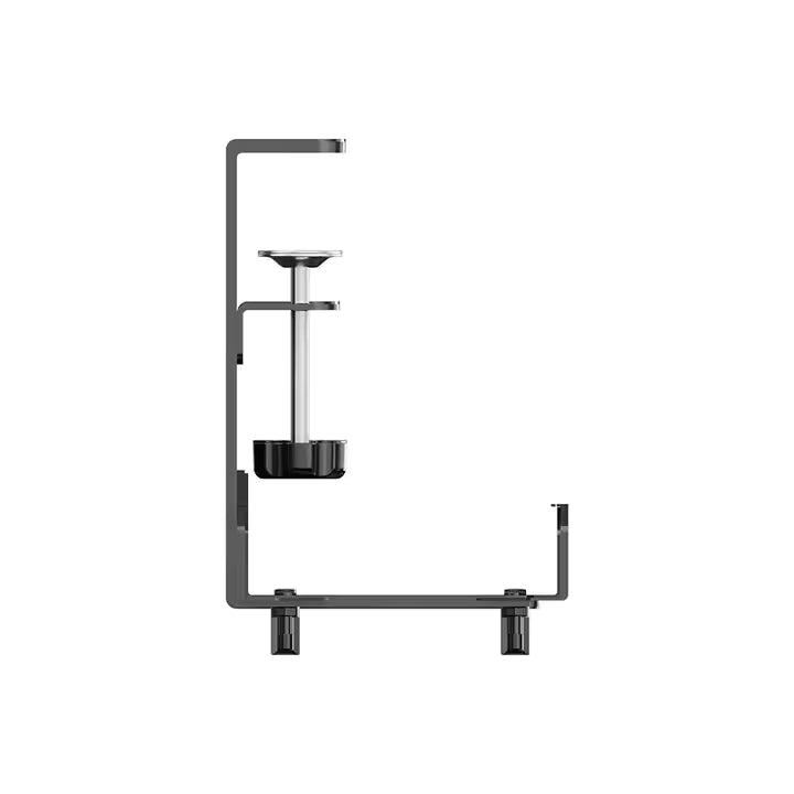 Retractable Clamp-On Under Desk Cable Tray – Adjustable Metal Holder (No Drill)