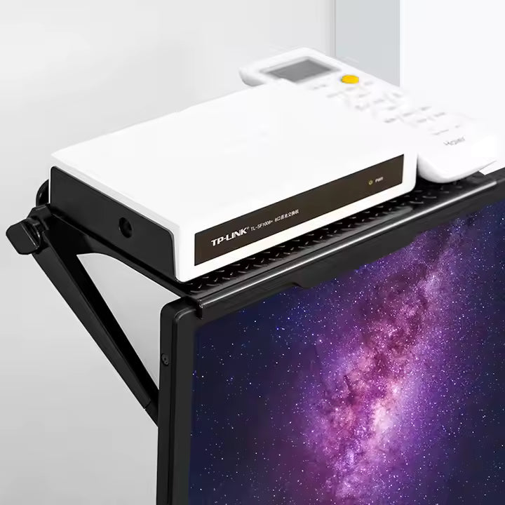 Compact Adjustable Monitor Stand Riser – Small Space Desk Organizer