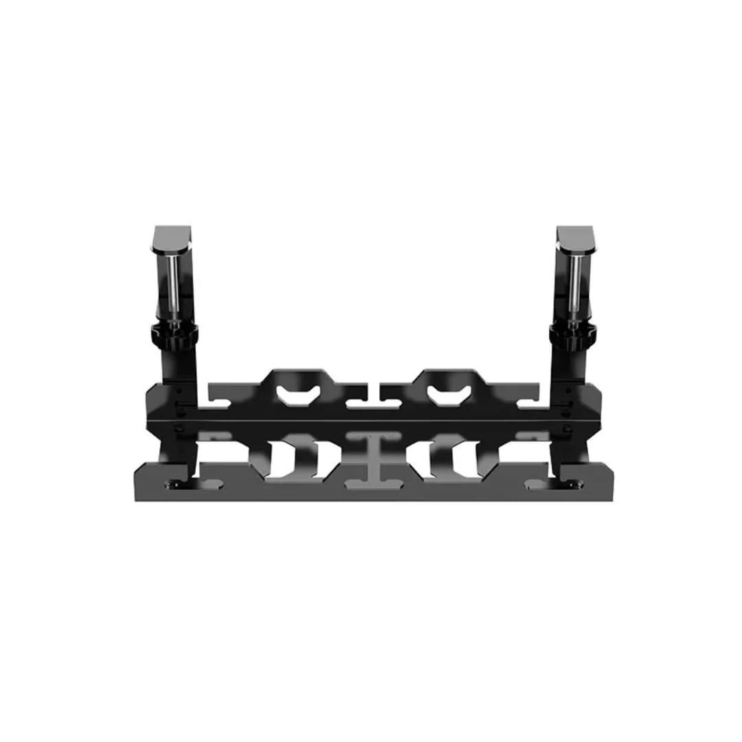 Clamp-On Under Desk Cable Management Tray – Steel Wire Organizer for Office & Gaming Setup