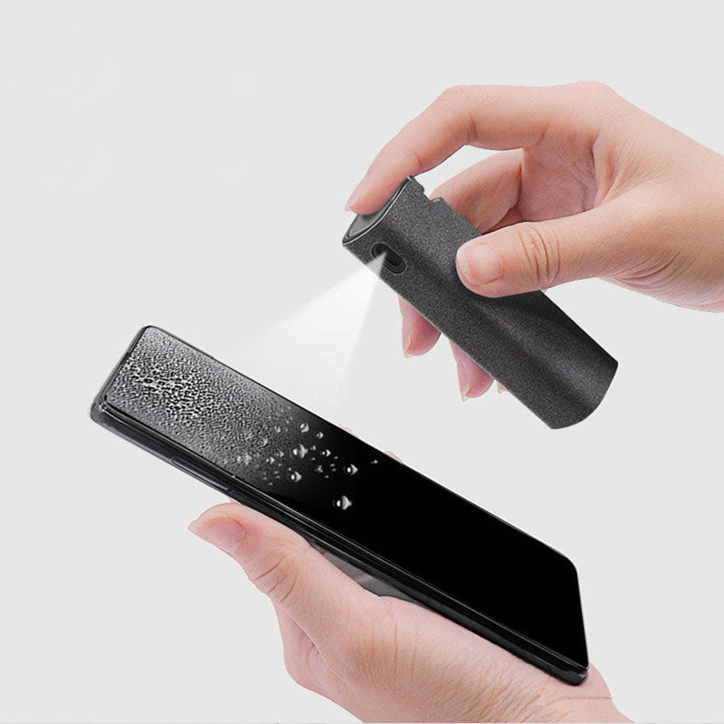 Portable Screen Cleaner Spray with Microfiber Wipe – 10ml Anti-Dust Cleaning Tool