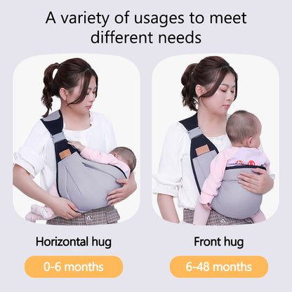 Baby Sling Wrap Carrier – Soft & Breathable Newborn Holder for Hands - Free Comfort