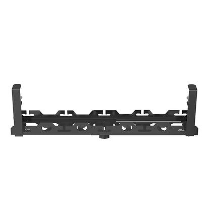 Retractable Clamp-On Under Desk Cable Tray – Adjustable Metal Holder (No Drill)