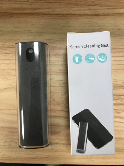 Portable Screen Cleaner Spray with Microfiber Wipe – 10ml Anti-Dust Cleaning Tool