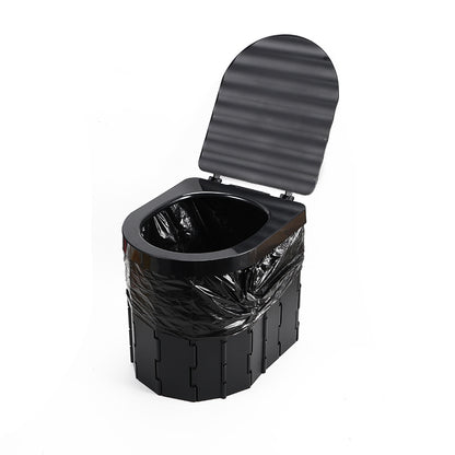 Folding Portable Toilet – Integrated Travel & Camping Toilet for Car and Outdoor Use